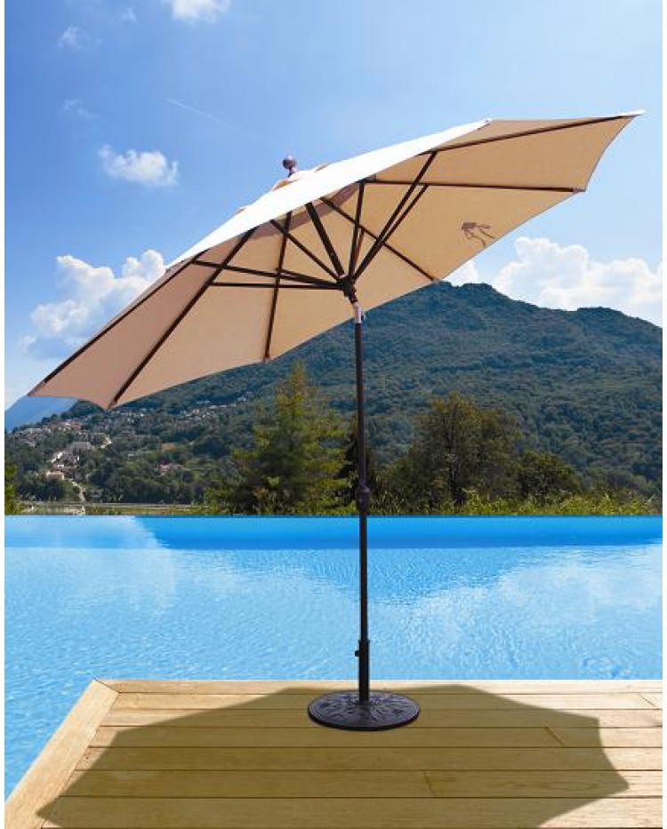Best Selection Large Tilt Patio Umbrellas Galtech 11 FT Deluxe Auto